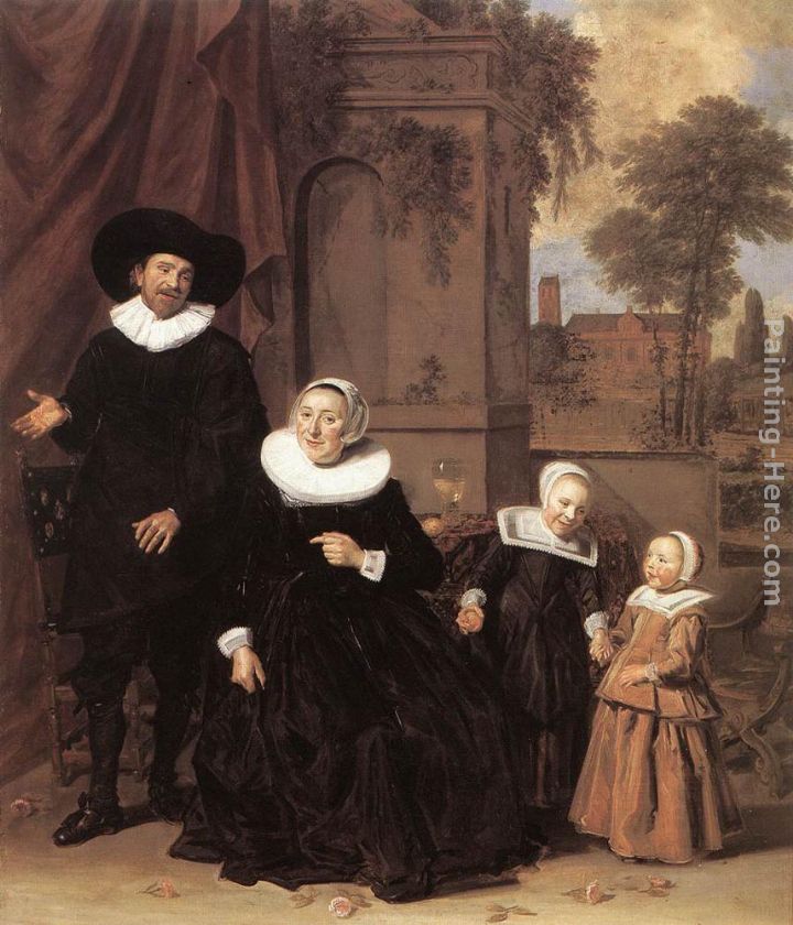 Family Portrait painting - Frans Hals Family Portrait art painting